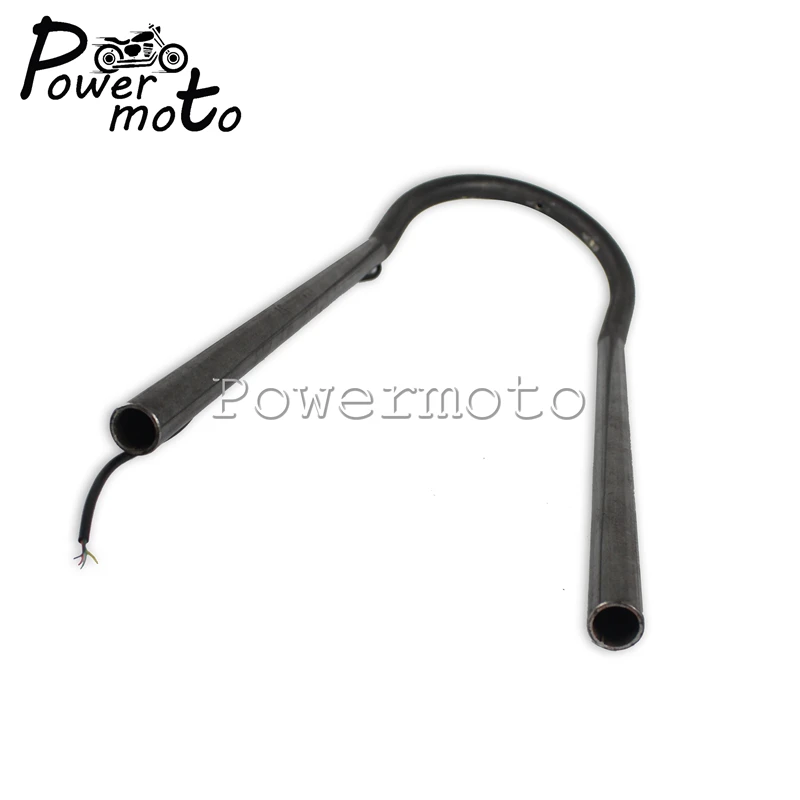 Motorcycle Tube Modified Cafe Racer Universal Seat Frame Hoop Loop With LED Brake Turn Singal Light For Harley Custom Bobber