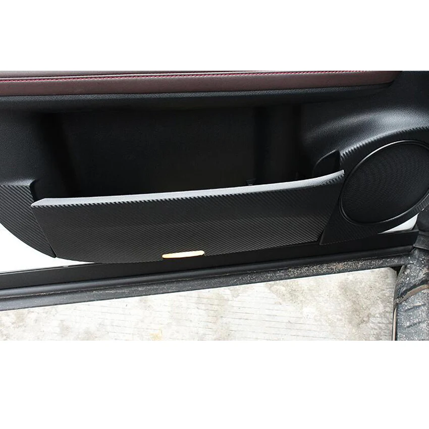YAQUICKA Fit For Lexus RX RX200t 2016 2017 2018 Car Door Anti Kick Carbon Fiber Stickers Interior Accessories 4Pcs/set