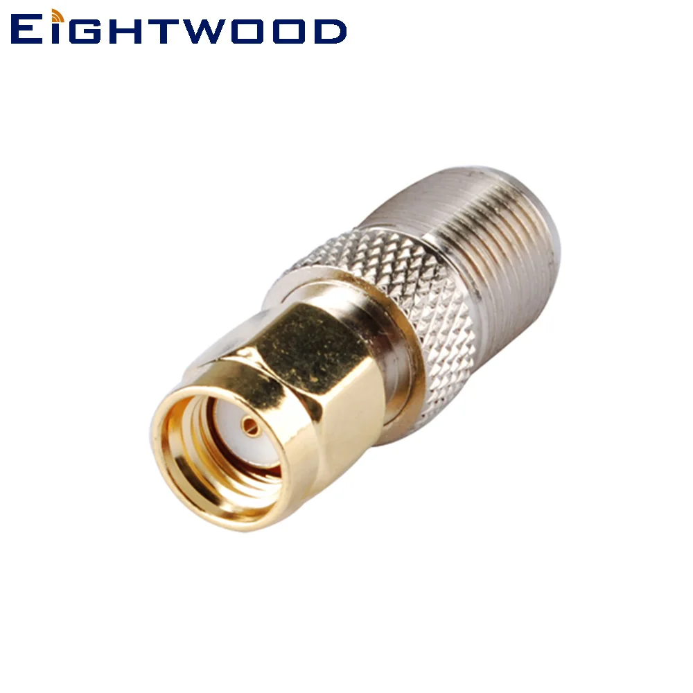 

Eightwood F to RP-SMA RF Coaxial Adapter F Jack Female to RP SMA Plug Female Straight Socket to Socket Connector