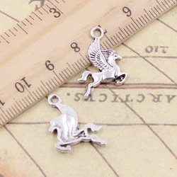 20pcs Charms Pegasus Flying Horse 20x15mm Tibetan Bronze Silver Color Pendants Antique Jewelry Making DIY Handmade Craft