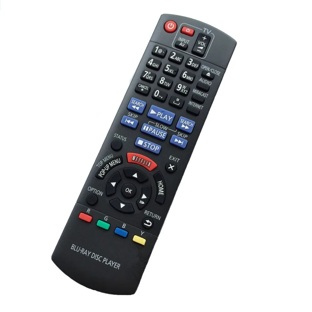 

New Remote Control Use for Panasonic Blu-Ray DVD Player N2QAYB000874 DMP-BDT230 DMP-BDT330 Controller Use Directy