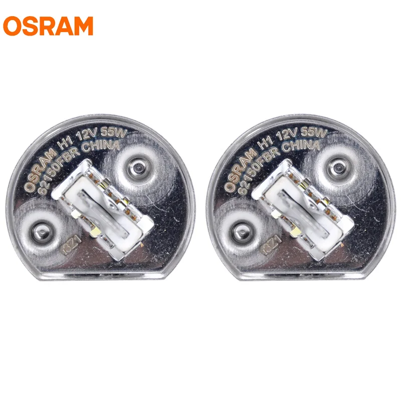 OSRAM H1 12V 55W 2600K 62150FBR Fog Breaker Fog Light Headlight Yellow Light More Bright Auto Halogen Lamp OEM Bulb Pair