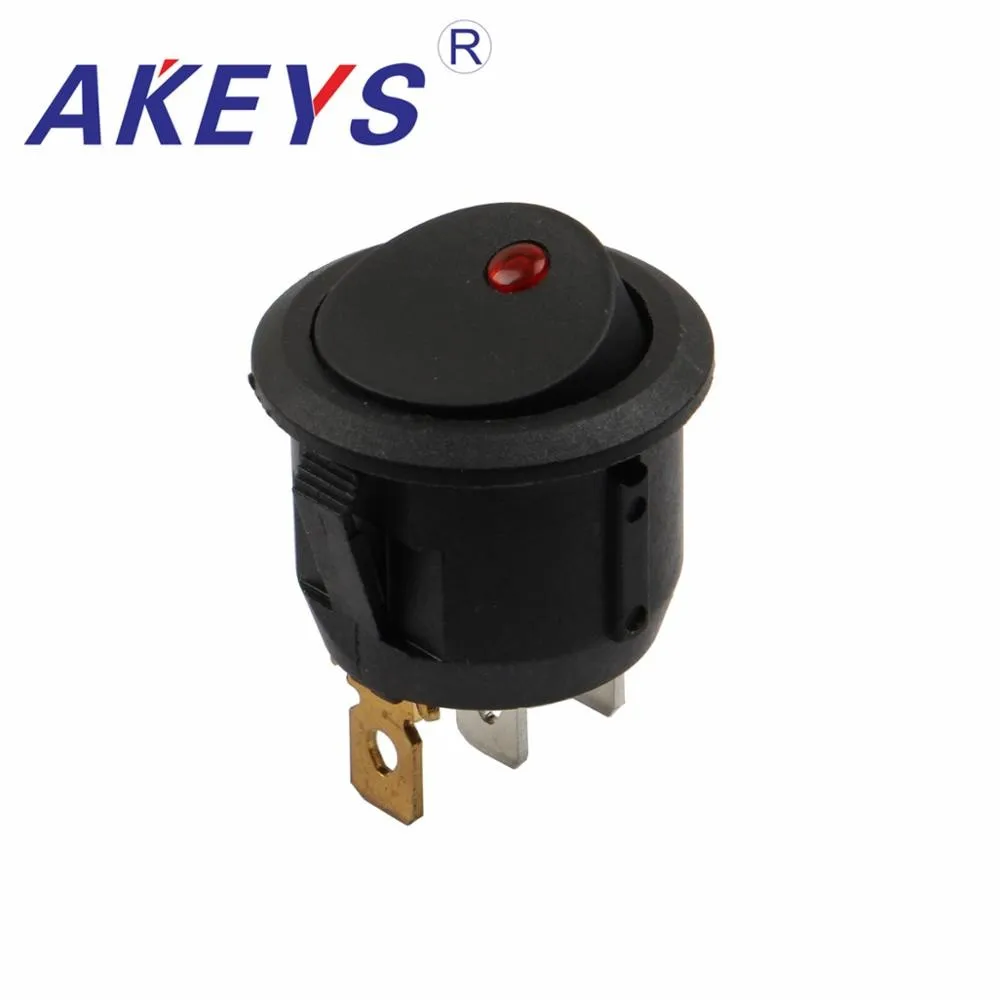 3pins 12V Cat - eye round rocker switch for motorcycle