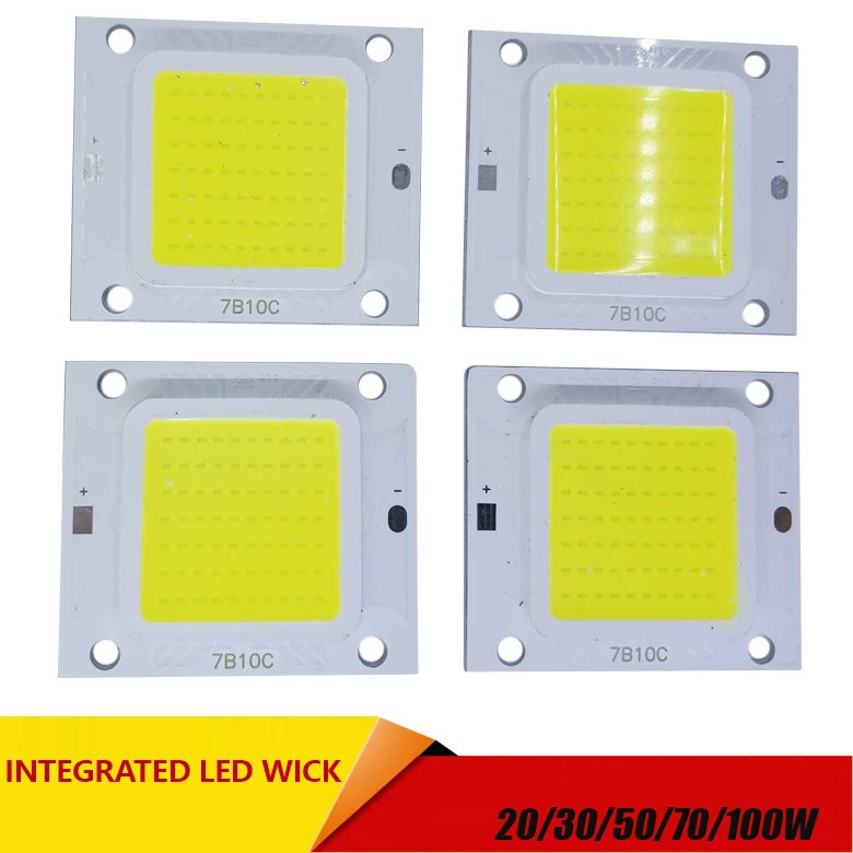 Hohe Leistung Epistar COB 20W 30W 50W 70W 100W DC 30 V-32 V Integrierte SMD FUr Flutlicht Scheinwer