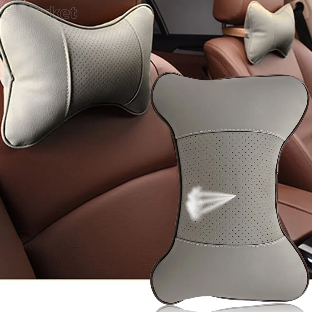 Car Headrest Supplies Neck car headrest Drop shipping Auto Safety headrest Newest  2pcs Breathe comfortable leather