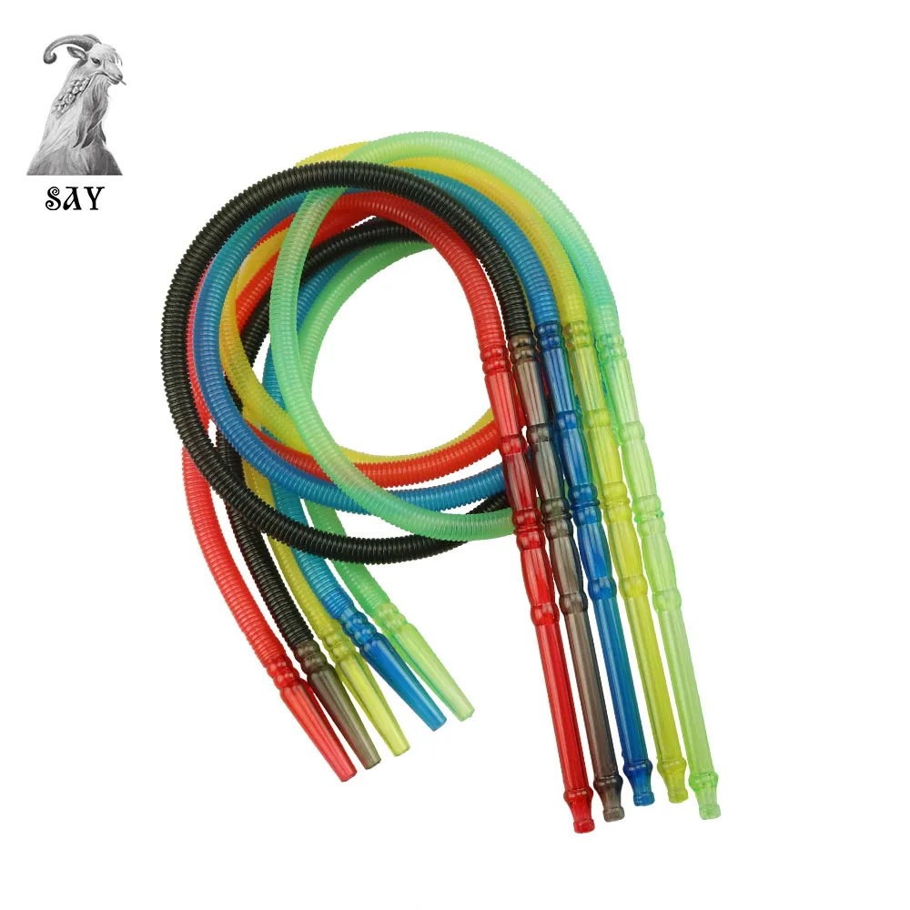 

SY 1pc 150cm Pageant Colorful Shisha Pipe Long Mouth Pipes Hookah Hose Accessories Plastic Pipe