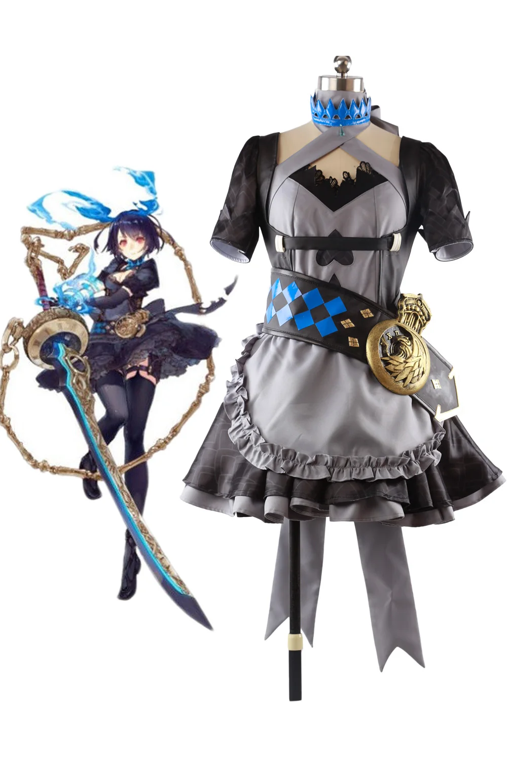 

Alice Dress Cosplay Game SINoALICE Alice Gothic Lolita Dress Cosplay Costume Custom Made Any Size