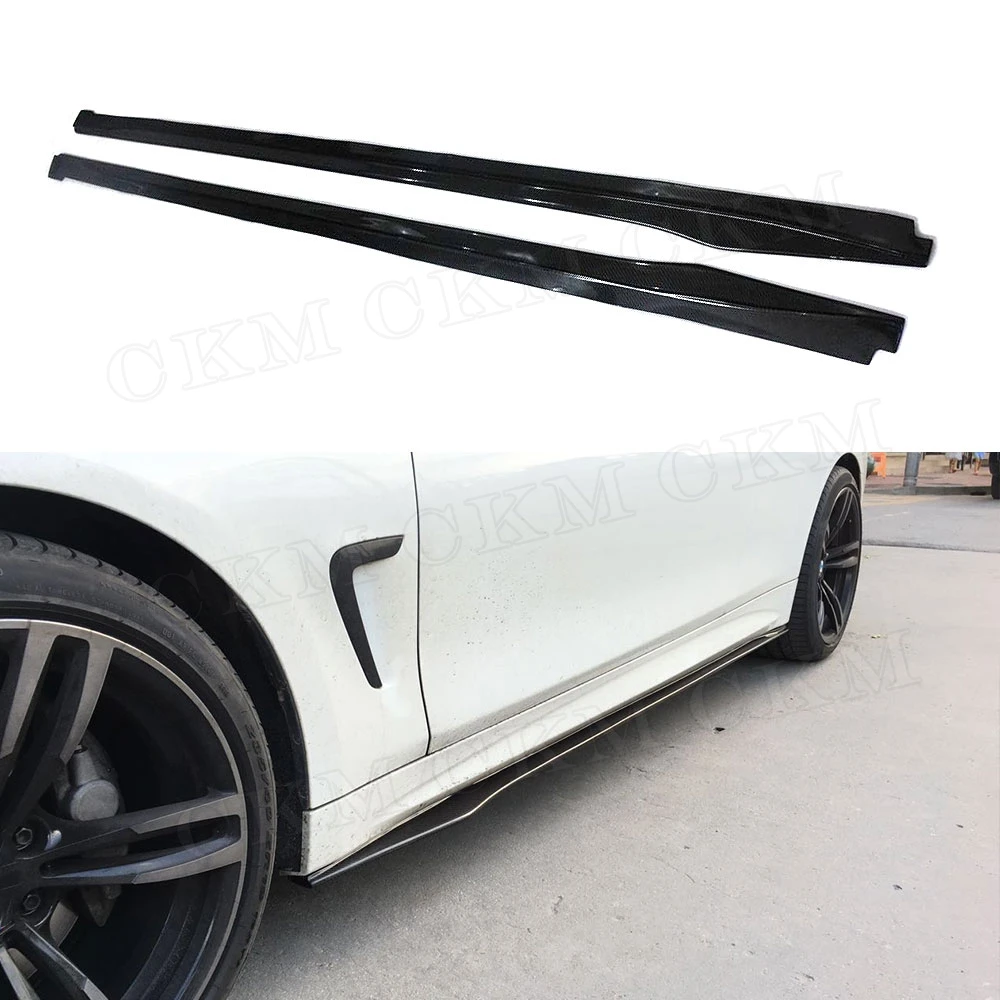 

4 Series Carbon Fiber Side Skirts Apron Lip for BMW F32 F33 Coupe 2 Door 2014-2019 Car Styling