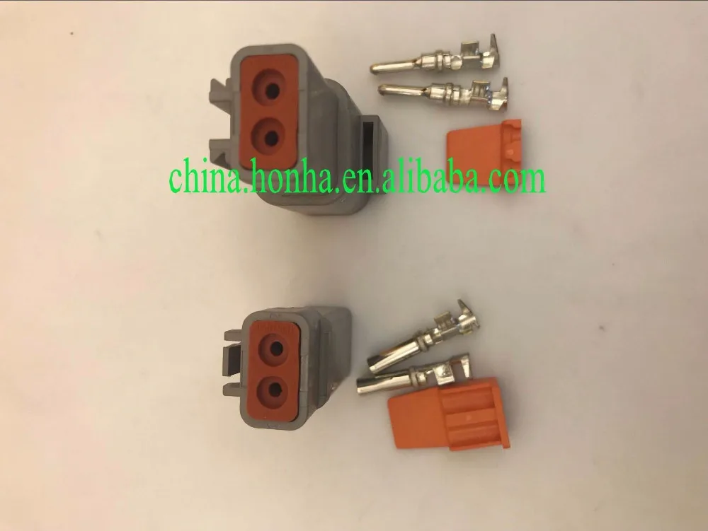 

freeshipping 2 Pin DTP Series Male Female Waterproof Electrical Auto Connector DTP06-2S DTP04-2P for Deutsch