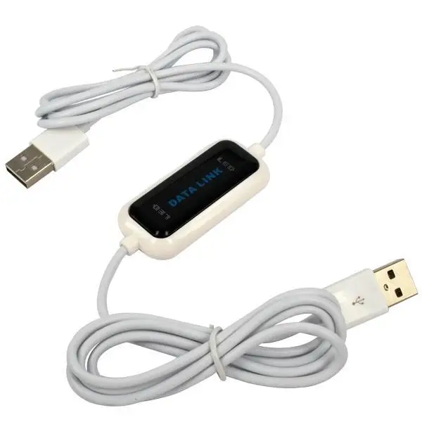 kebidu USB 2.0 PC To PC Online Share Sync Link Net Direct Data File Transfer Bridge 165CM LED Cable Easy Copy Between 2 Computer