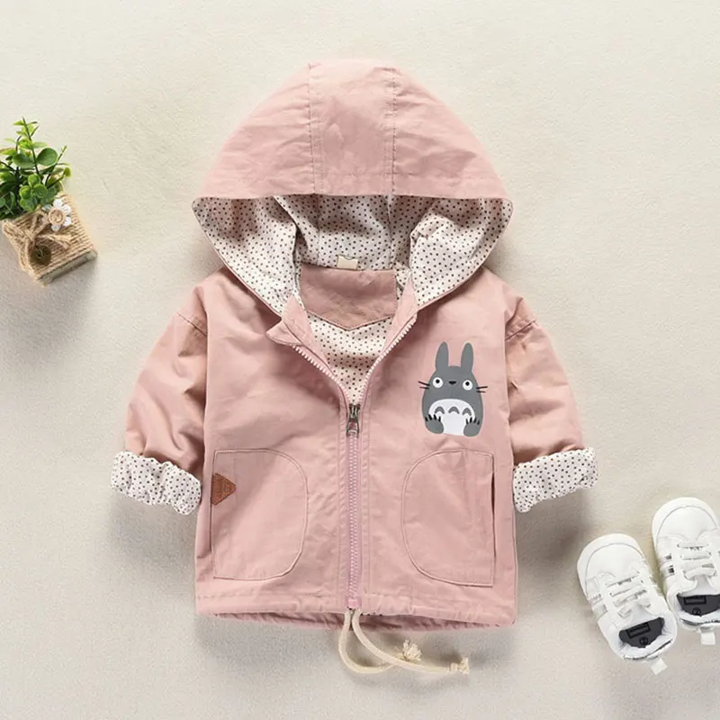 Conjunto de ropa para bebé, chaqueta con capucha informal, niños y niñas exteriores para prendas de vestir, abrigo Delgado suelto, primavera y otoño