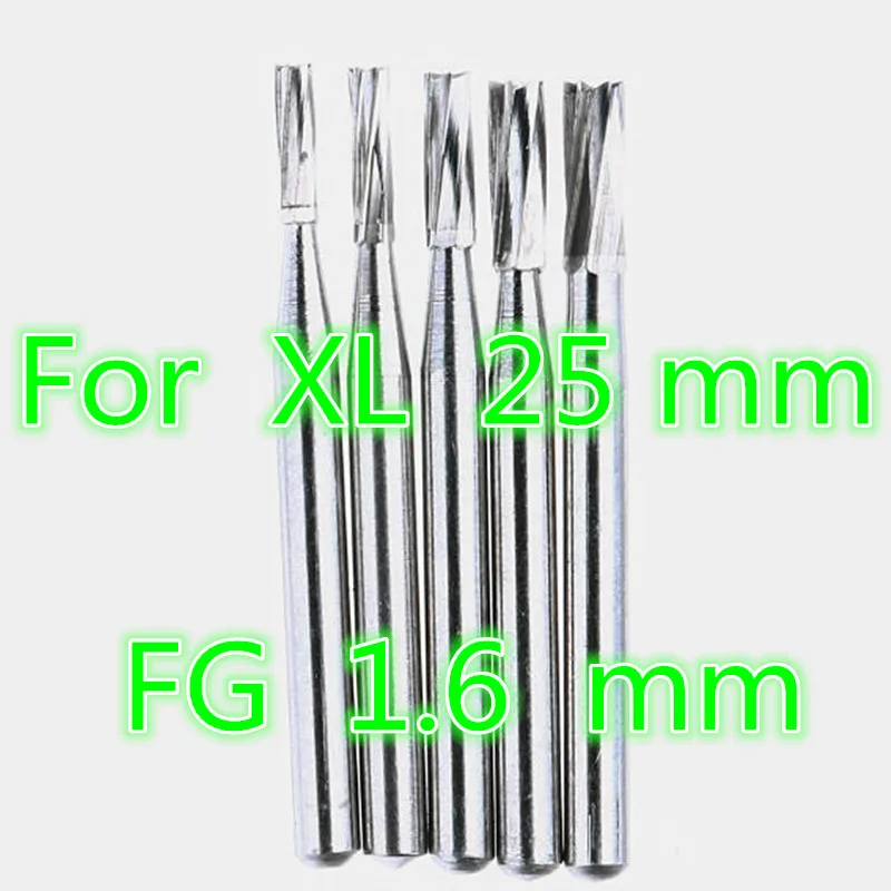 

10 Pieces/Lot High Speed Dental Tungsten Carbide Burs FG 1.6 mm XL 316 Polisher Trimming Drill For Surgical Denture Ceramics