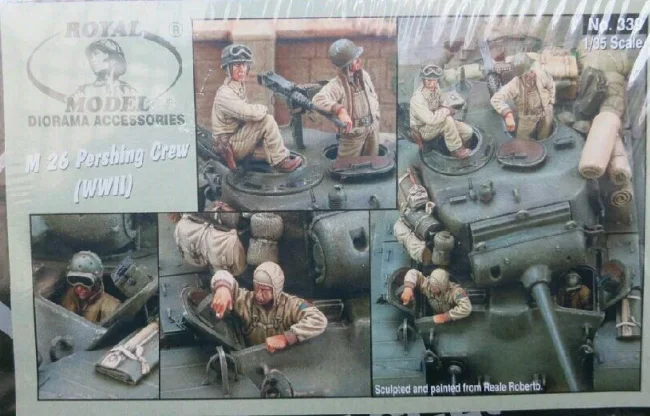 

1/35 model kit resin kit World War II US tank tanker 4 people 465