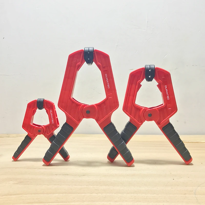 

Heavy duty woodworking plastic spring clamp flexible strong A type extra large clip nylon wood carpenter spring clamps tool