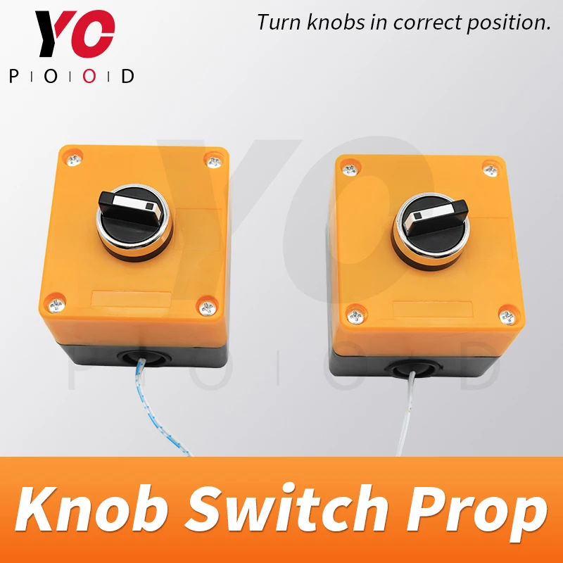 

Knob Switches escape room prop turn knobs to right position to open magnet lock console switch real takagism game supply YOPOOD