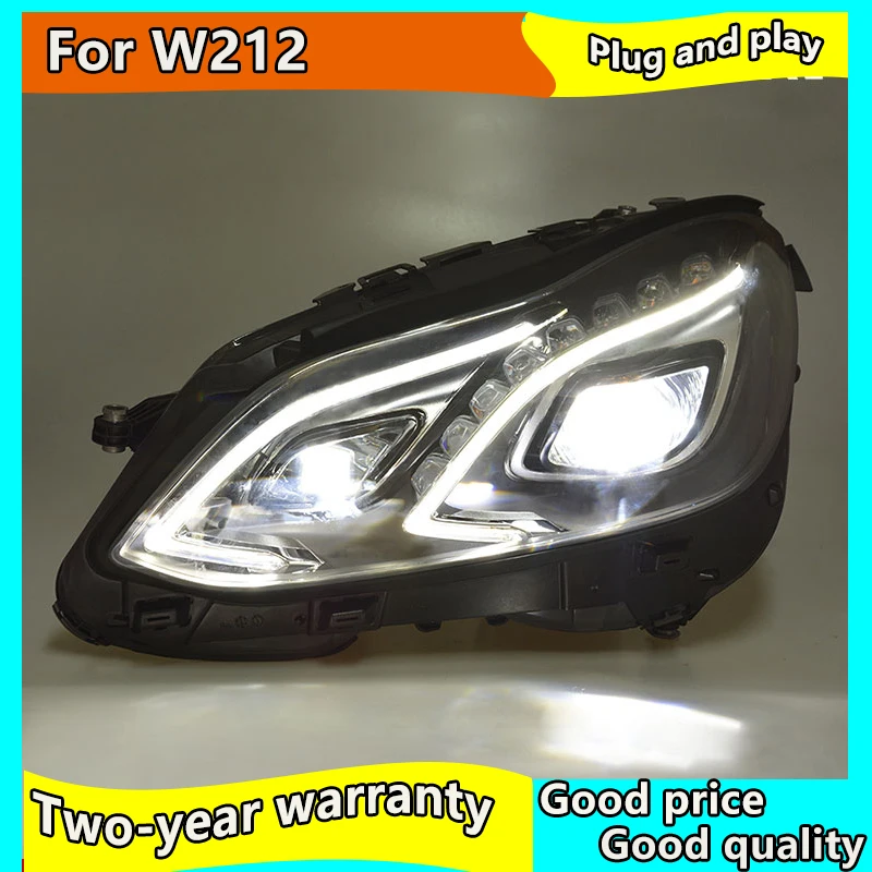 Car Styling Head Lamp for W212 Headlights 2013-2016 E200 E300 E260 Head Light  DRL Auto Accessories