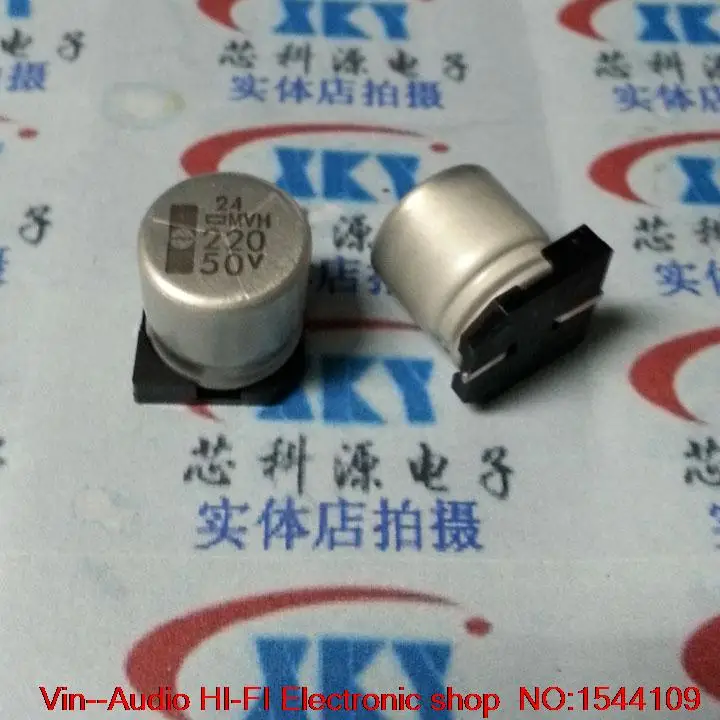 2020 hot sale 20PCS/50PCS NIPPON MVH chip electrolytic capacitor 50V220UF high frequency low resistance 12.5*13.5 free shipping