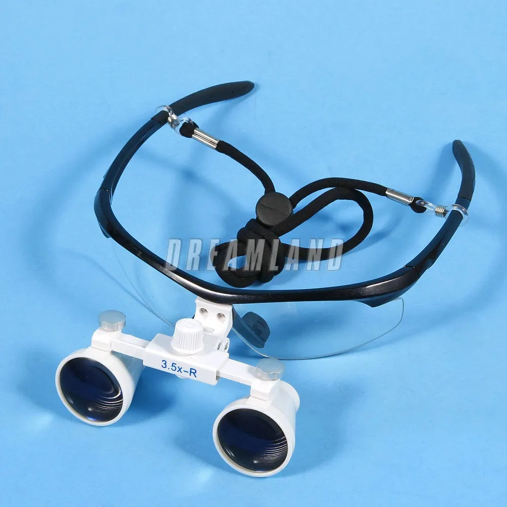 

Free shipping New Dental Optical Surgical Binocular 3.5X-420mm Loupes Glasses Magnifier Black