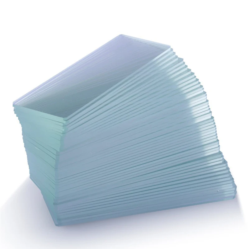 Imagem -04 - Slide de Microscópio para Ciência Biológica Básica Vidro de Cobertura Pré-limpo em Branco 50 Pcs 100 Pcs
