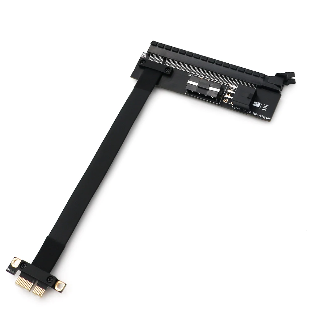 

PCI Express 1 to 16 X PCI-E 1X 16X Flexible Extension Adapter PCI-E Extender Riser with 4Pin ATX 6Pin Power Connector for Mining