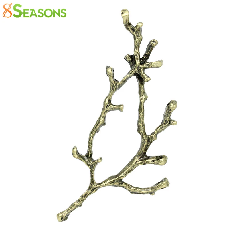 

8SEASONS Connectors Findings Branch Antique Bronze 5.4x4.4cm,10PCs (B26462)