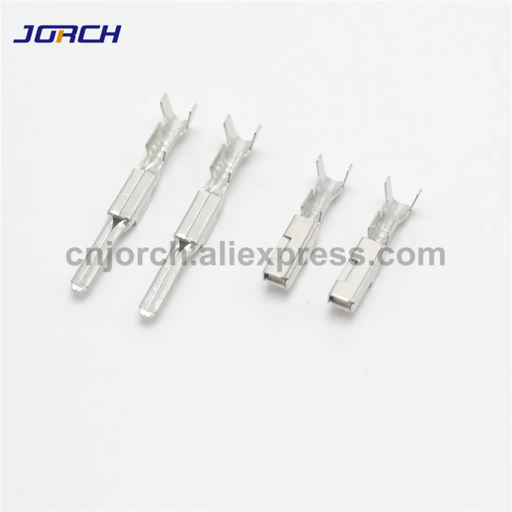 

50 комплектов 2,2 мм мужской и женский автомобильный обжимной терминал 2,2 Серии терминалы для HYUNDAI KIA VW DJ611-2.2 & DJ621-2.2