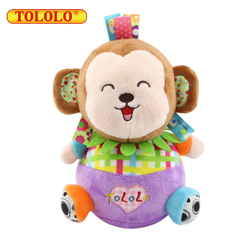 NEW 4 types Animal Tumbler Doll Roly-poly Baby Toys Newborns Sweet Bell Music Roly-poly Learning Education Toys Gifts