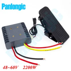 Panlongic 48V/60V 55A DC Brushed Motor Speed Control PWM Controller 2200W with Hall Foot Pedal Accelerator