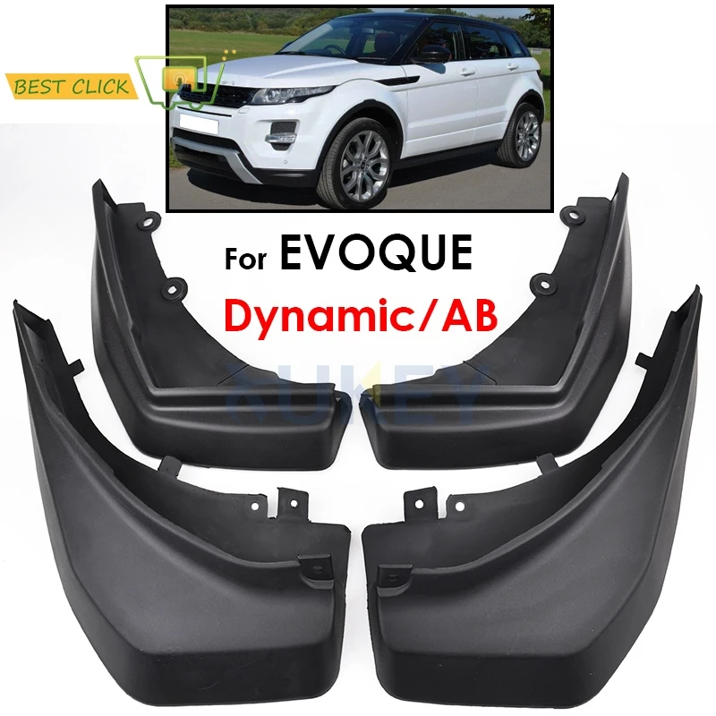 FIT FOR RANGE ROVER EVOQUE 2012 2013 2014-2016 DYNAMIC MUDFLAPS MUD FLAP SPLASH GUARD MUDGUARDS FRONT REAR FENDER ACCESSOIRES