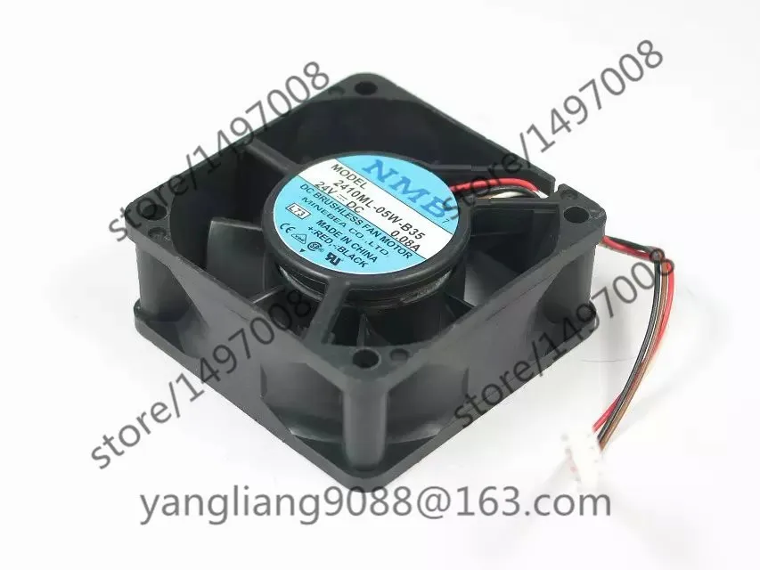 

NMB-MAT 2410ML-05W-B35 L73 DC 24V 0.08A 60x60x25mm Server Cooling Fan