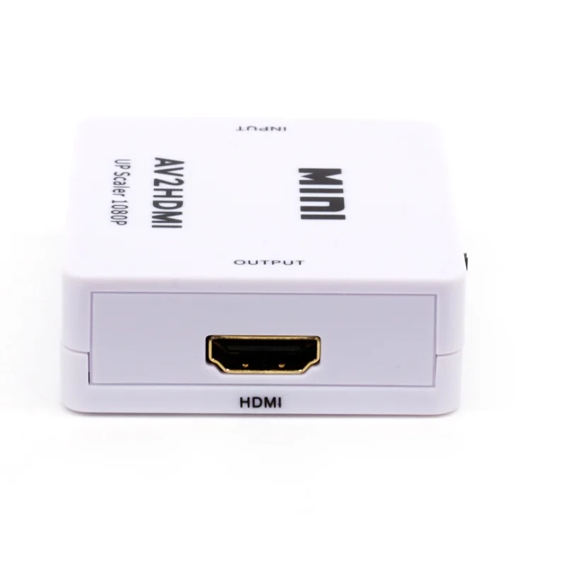 Mini Composite AV CVBS 3RCA to HDMI Video Converter Adapter 720p 1080p Upscaler Box For TV