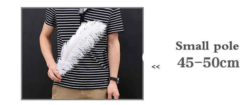Großhandel 10 Teile/los Natürliche Weiß Straußen Federn Für Handwerk 15-75CM Karneval Kostüme Party Hause Hochzeit Dekorationen Plumes – Detail 4