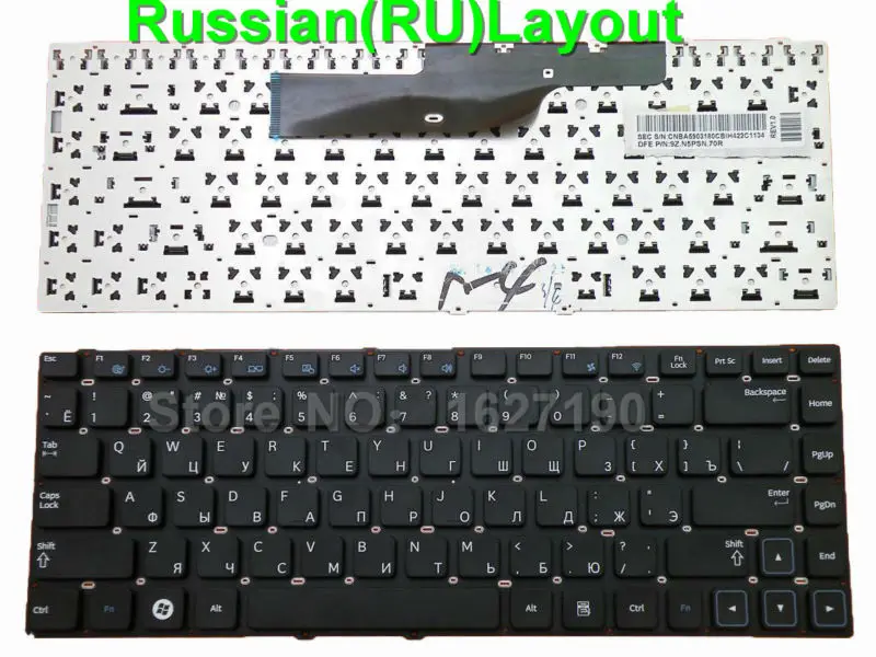 

New RU Russian Keyboard for SAMSUNG 300 Series 14.0" 300E4A 300V4A BLACK RU Laptop Keyboards