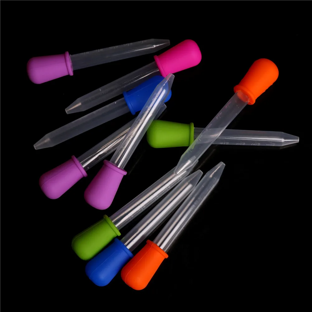 1 Pcs 5ML Plastic Squeeze Transfer Pipettes Dropper Disposable Pipettes For Silicone Mold UV Epoxy Resin Craft Jewelry Making