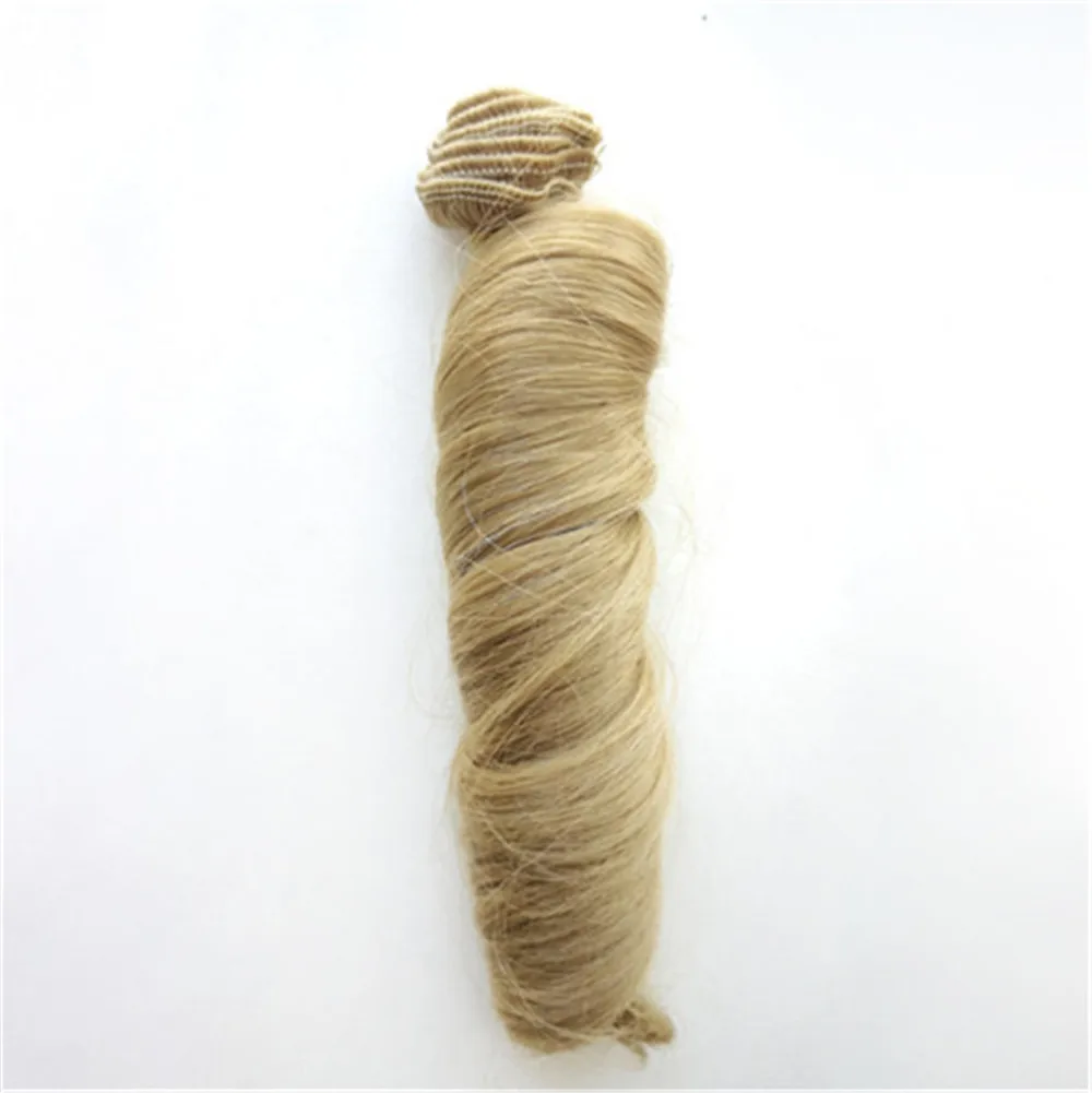 Doll Wigs Accessories 15*100CM Synthetic Fiber Doll Hair for 1/3 1/4 1/6 1/8 1/12 Gradient Color Natural BJD Doll Wig DIY