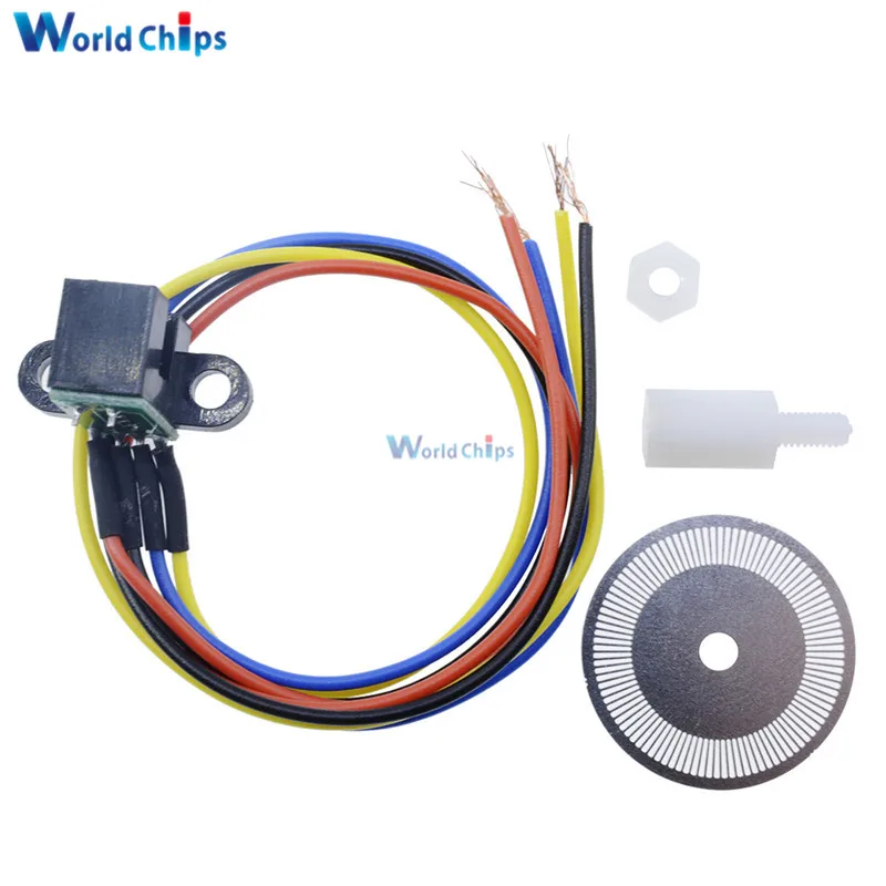 Photoelectric Speed Sensor Encoder Coded Disc Code Wheel For Freescale Smart Car 5V