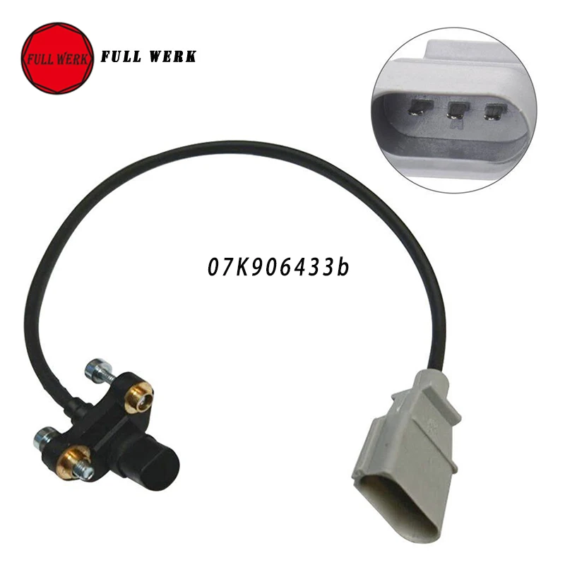 Crankshaft Crank Shaft Position Sensor 07K906433b for 2005-2013 Volkswagen and Audi 2.5L