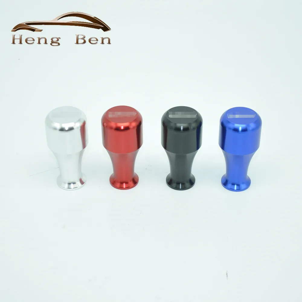 HB 2017 New Racing 8CM Universal Manual  Sport Car Flat Style Shift Knob Anodized Aluminum