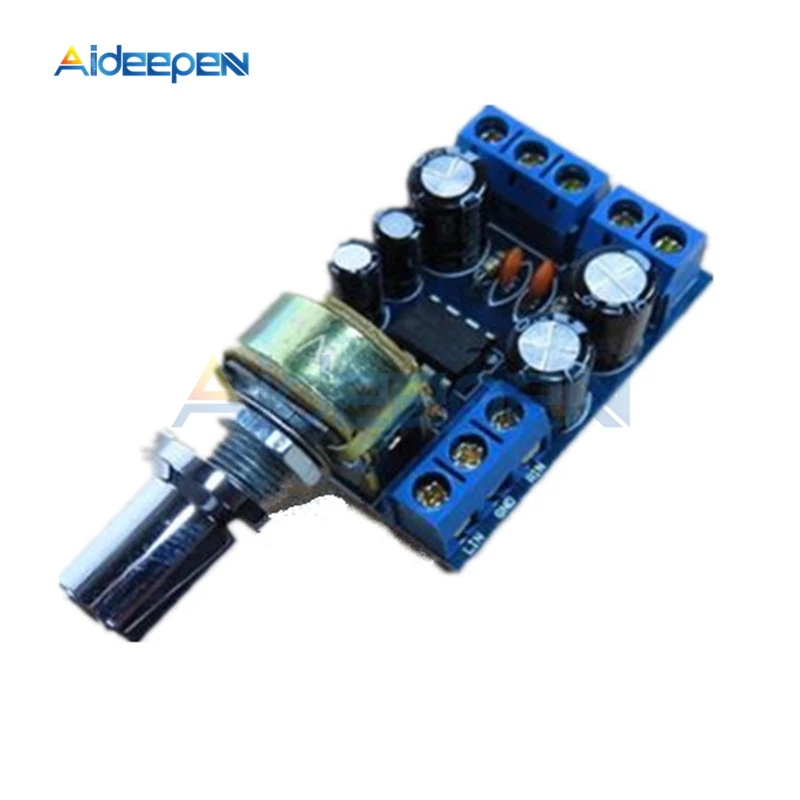 TDA2822 TDA2822M 2.0 Channel Stereo Audio Power Amplifier Board DC 1.8-12V Mini AUX Audio Amplifier Module With Potentiometer