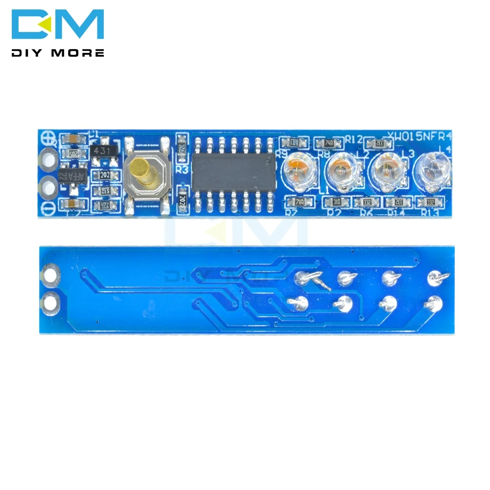1S/2S/3S/4S Lithium Battery Capacity Indicator LED Display Board Power Level Indicator For 1/2/3/4pcs 18650 Lithium Battery DIY