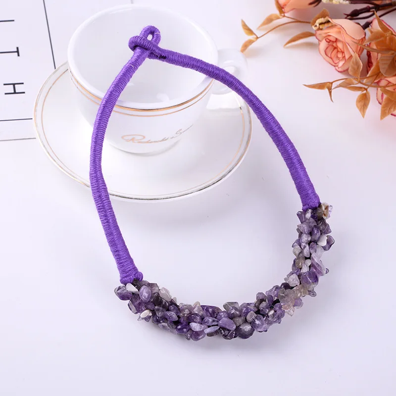 Original New Bohemian Coral Statement Choker For Women Natural Stone Collar Necklaces Female Jewelry Gift