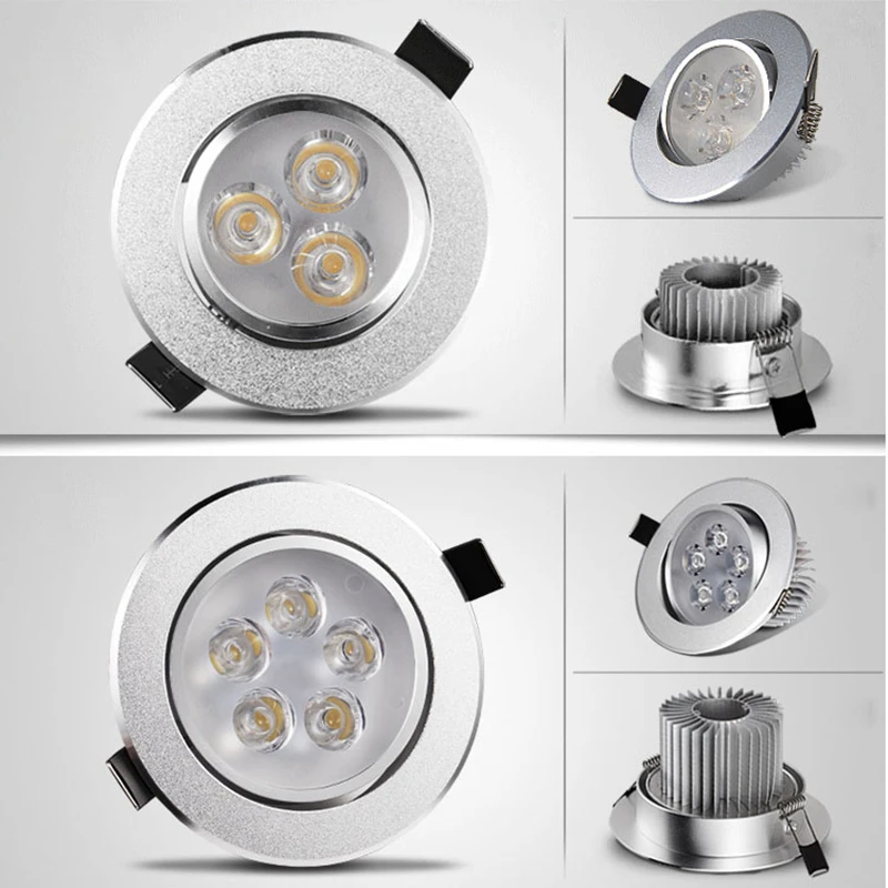 LED downlight Einbau scheinwerfer Heißer Verkauf 6 W 9 W 12 W 15 W 21 W AC220V Led-deckeneinbauleuchte dimmbare led Downlight LED Spot Licht