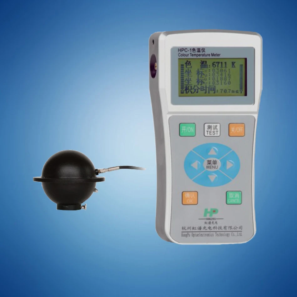 HPC-2  HPC-1 Light Source Color Temperature Difference Rendering Index Coordinate Temperature Tester Meter