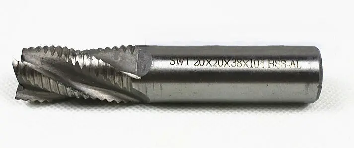 4flute M2AI dia 20mm end mills milling cutter machine tool Roughing cutter CNC tools Super-hard high speed steel 4F-20*20*38*104