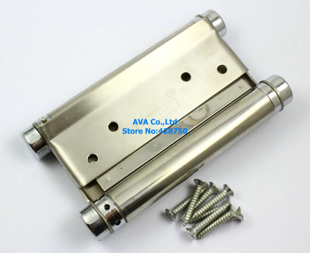 

2 Pieces 5" Double Action Spring Hinge Saloon Cafe Door Hinge Swing Western Door