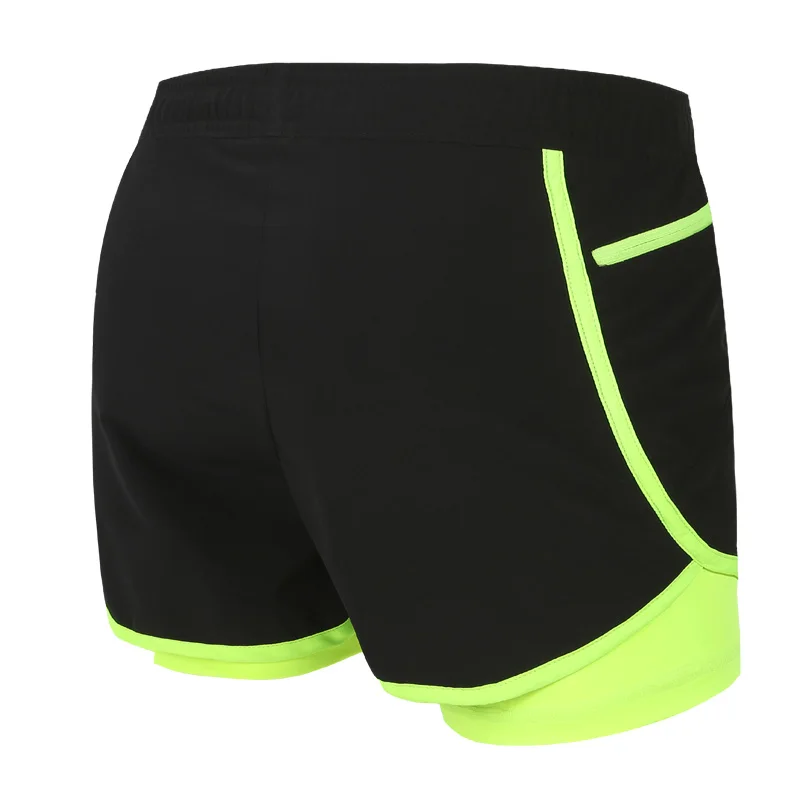 2 in 1 Men\'s Marathon Running Shorts Gym Trunks M-4XL Man Gym Short Pants Short Sport Cycling Shorts with Longer Liner