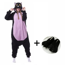 Men Pajamas Kigurumi Anime Onesie For Adults Fleece Cartoon Costume Slippers Women Pyjamas Girls Cosplay Halloweeen Sleepwear