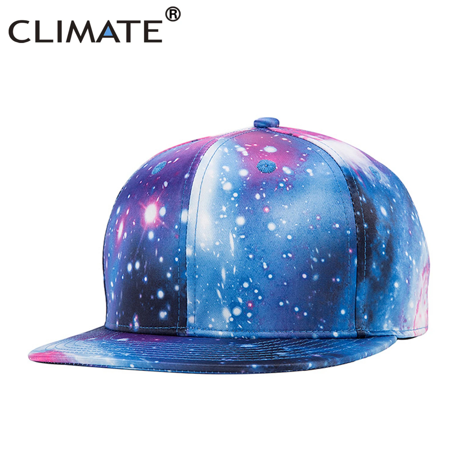 CLIMATE 3D Printing Hip Hop Snapbacks Cap Hat Streetweat Rapper Cap Hat 3D Outer Space Galaxy Caps Street Dancer Dance Caps Hat