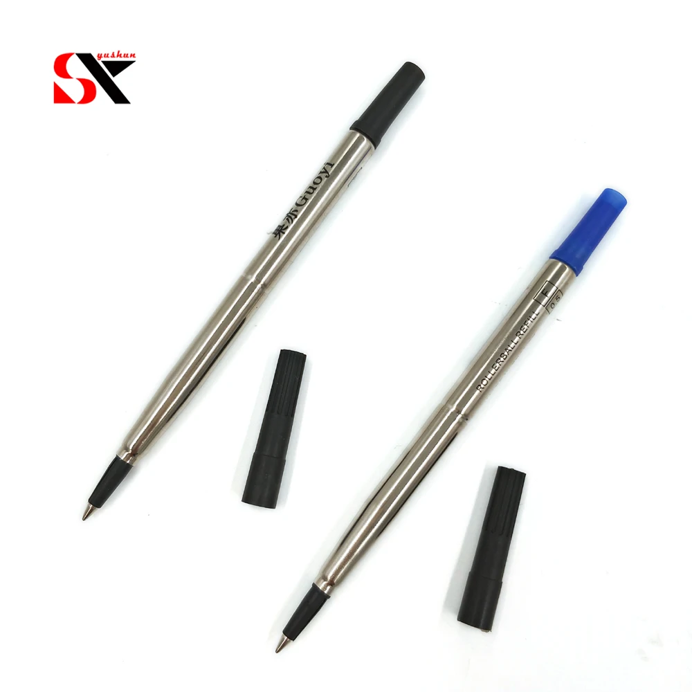 Yushun Blue or Black Hight Quality 0.5mm 5pc Roller Ball Pen Refills Gel Ink for office school