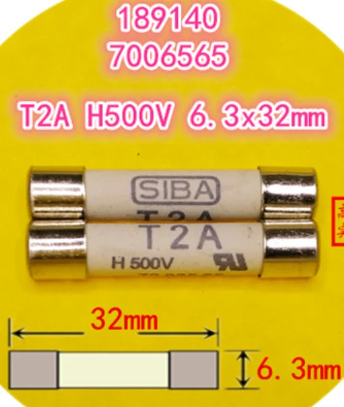 Free Shipping 10pcs/lot Fuse T315mA T500mA T1A T1.25A T1.6A T2A T5A T6.3A T8A T15A H 500V 7006565 189140 6.3x32mm fuse tube